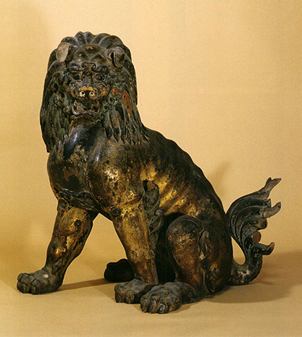 (郷子)木造獅子狛犬